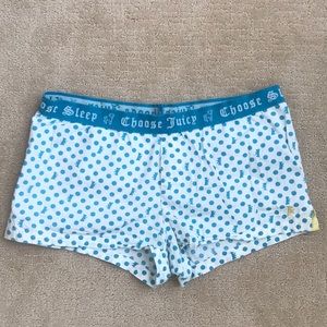 Juicy Couture pajama shorts